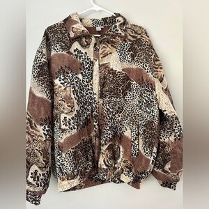 Vintage FUDA Leopard Print‎ Women's Jacket
